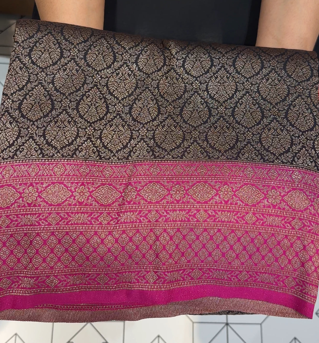 SEMI KATAN SAREE - IHA 17839