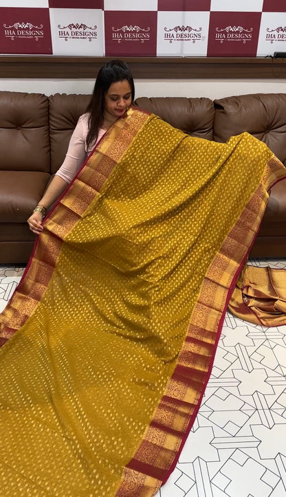 GEORGETTE BANARASI SAREE - IHA 14860