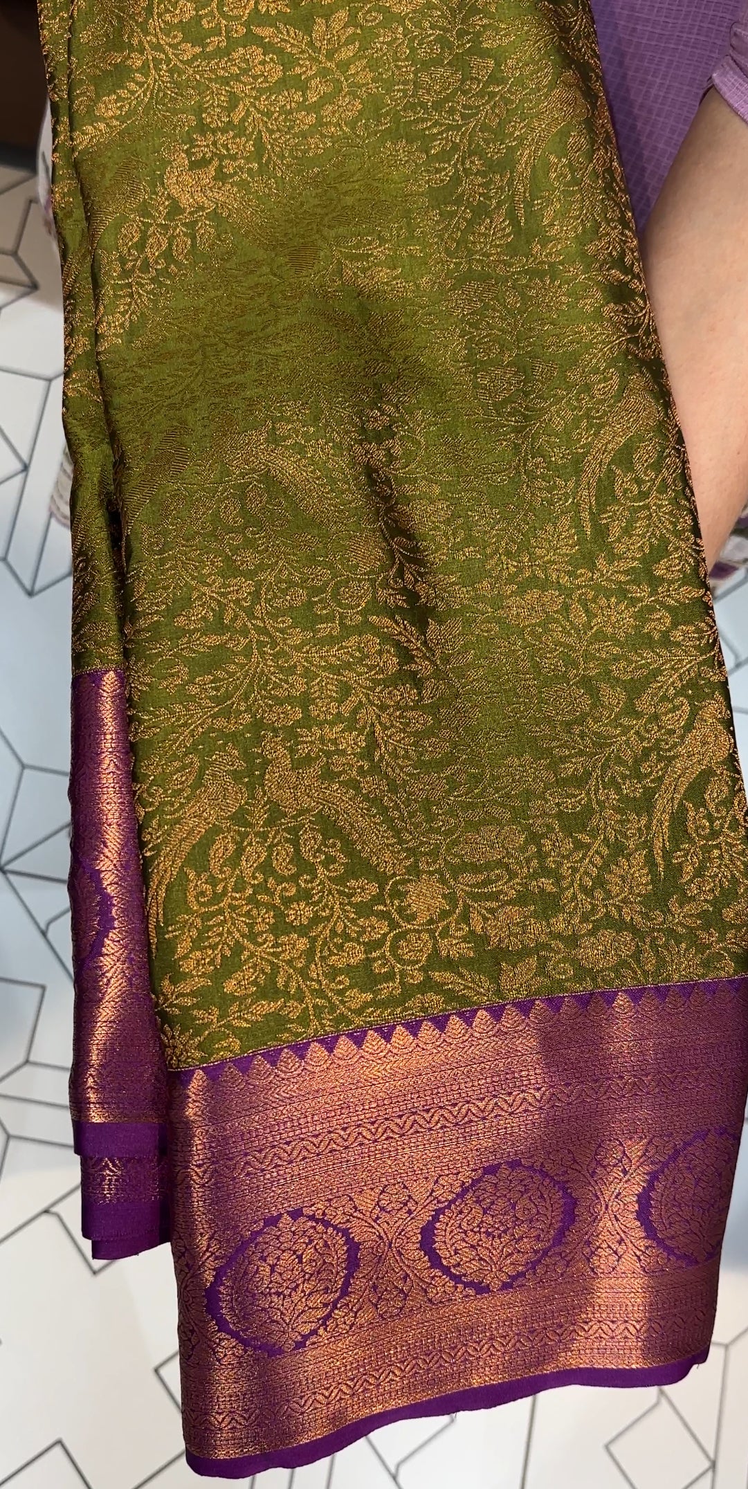 DESIGNER KANCHIPURAM SILK SAREE - IHA 19201