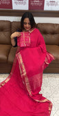 DESIGNER CHINON SAREES - IHA 16802