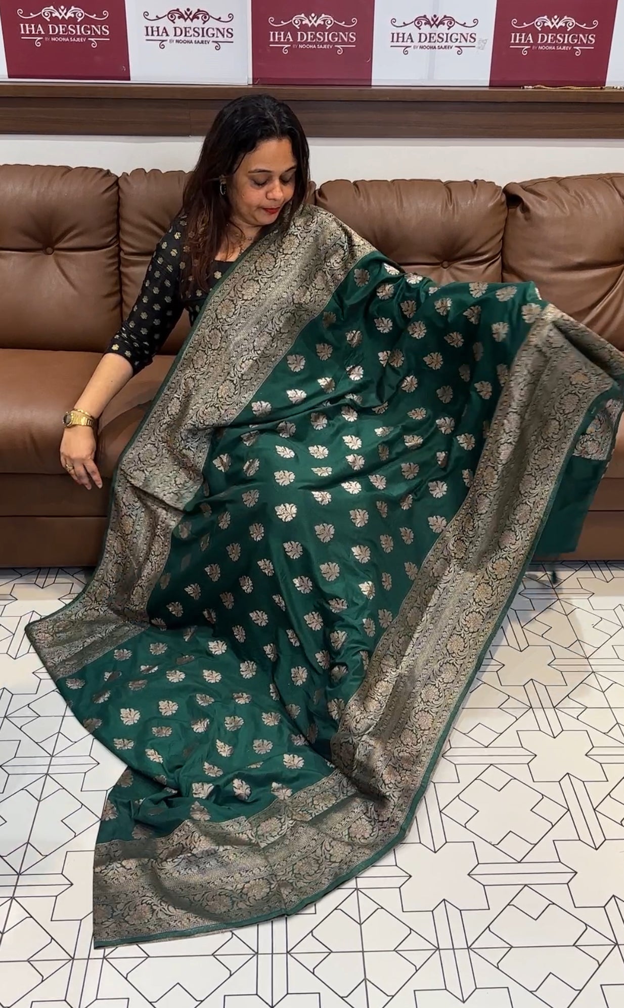 SEMI KATAN SAREE - IHA 14566