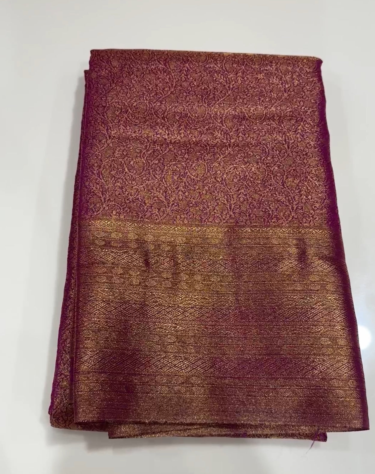 TISSUE KANCHIPURAM SILK SAREE - IHA 19303