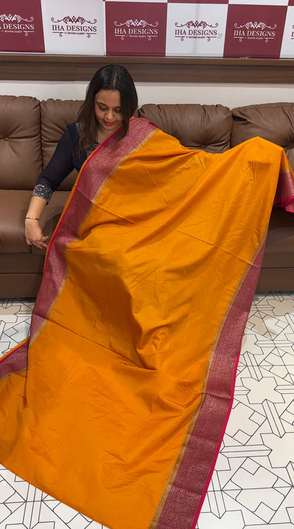 SEMI BANARASI SAREES - IHA 15118