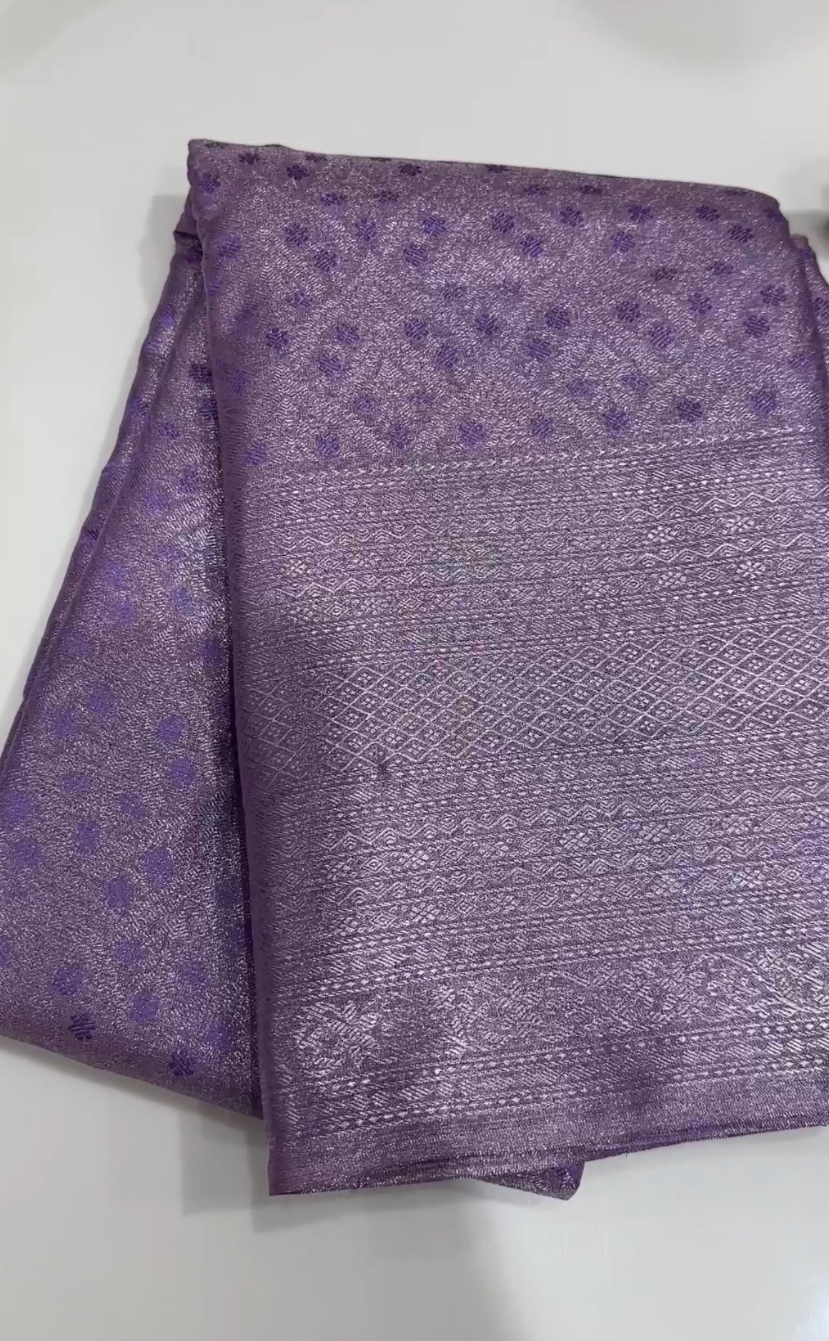 TISSUE KANCHIPURAM SILK SAREE - IHA 19303