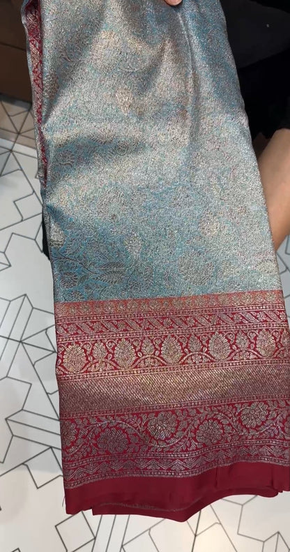 SEMI KATAN SAREES - IHA 18424