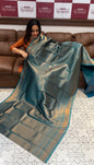 TISSUE SEMI SILK SAREE - IHA 15972