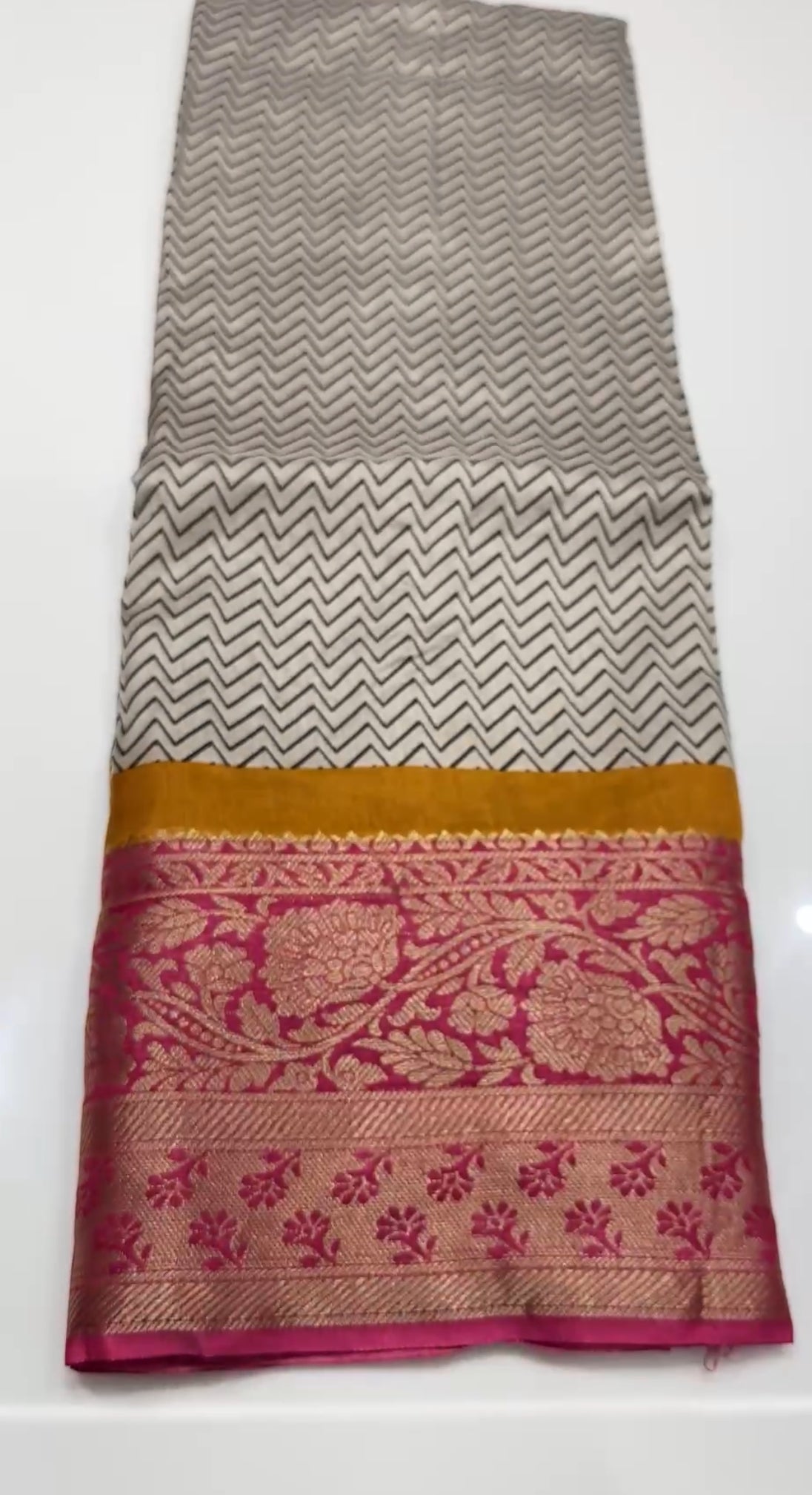 PRINTED SILK SAREE - IHA 18115