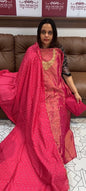 TISSUE UNSTITCHED SALWAR SUITS - IHA 15245