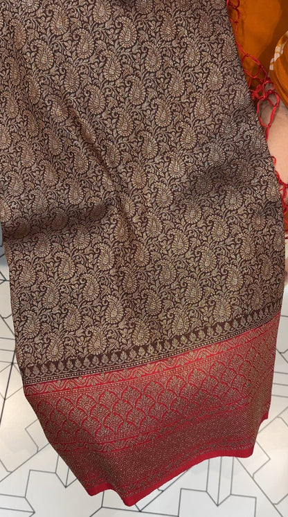 SEMI KATAN SAREE - IHA 18224