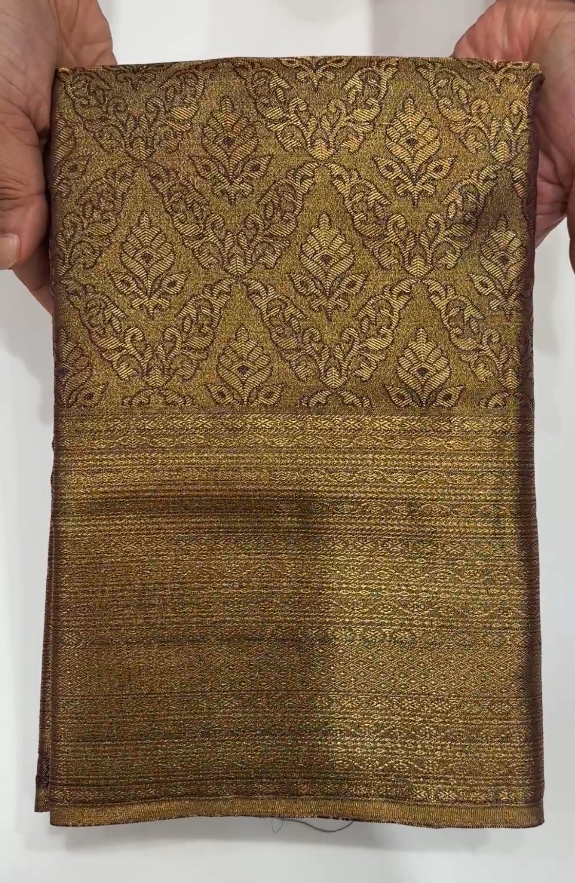 TISSUE KANCHIPURAM SILK SAREE - IHA 19303