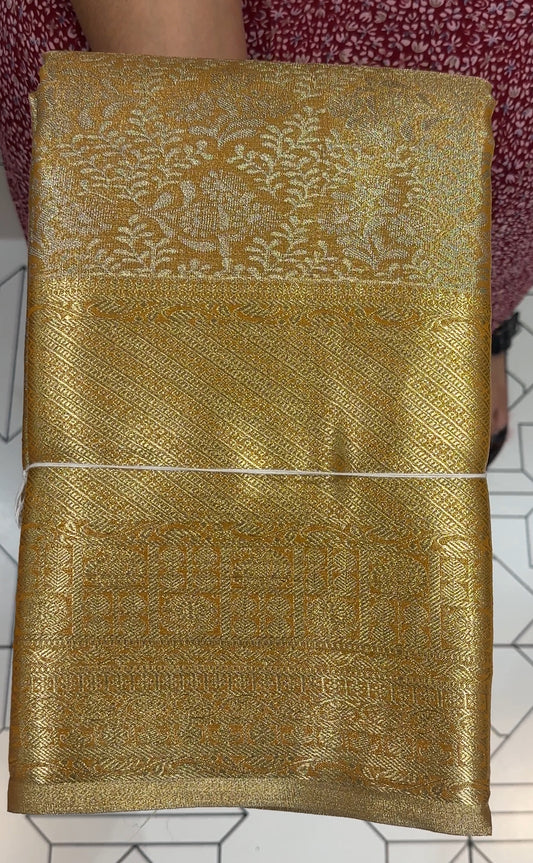 TISSUE KANCHIPURAM SILK SAREES - IHA 17432