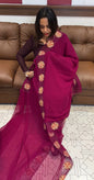 CUT-WORKED SAREE - IHA 16968