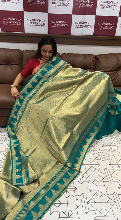 FORWARD SEMI TISSUE KANCHIPURAM SAREES - IHA 16113