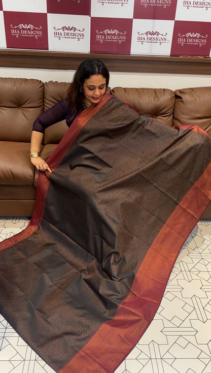 BUDGET BUY SEMI SILK SAREE - IHA 14539