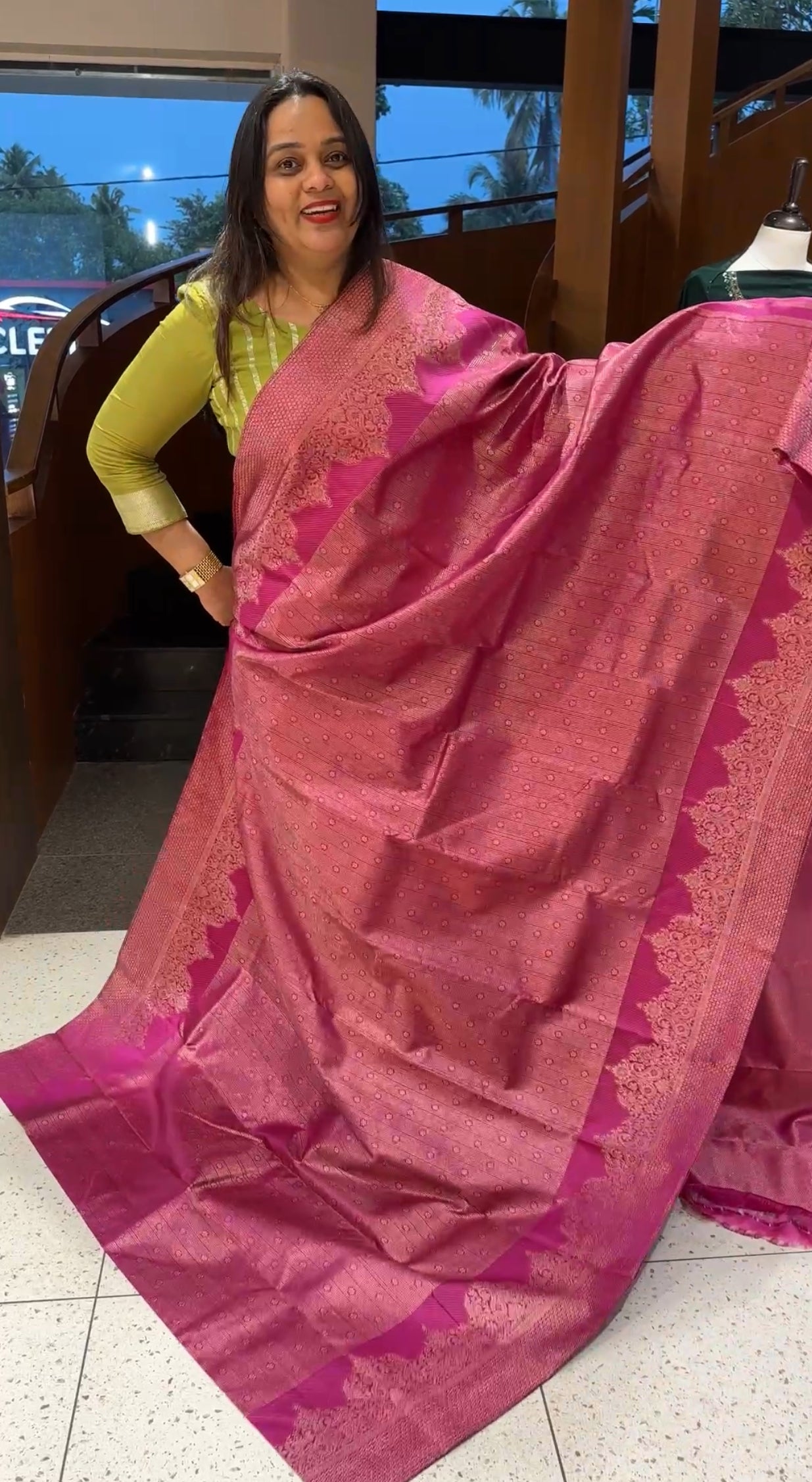 DESIGNER KANCHIPURAM SILK SAREE - IHA 19333