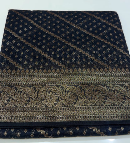 SEMI BANARASI SAREES - IHA 17149