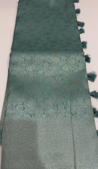 SOFT  BANARASI SAREES - IHA 17444