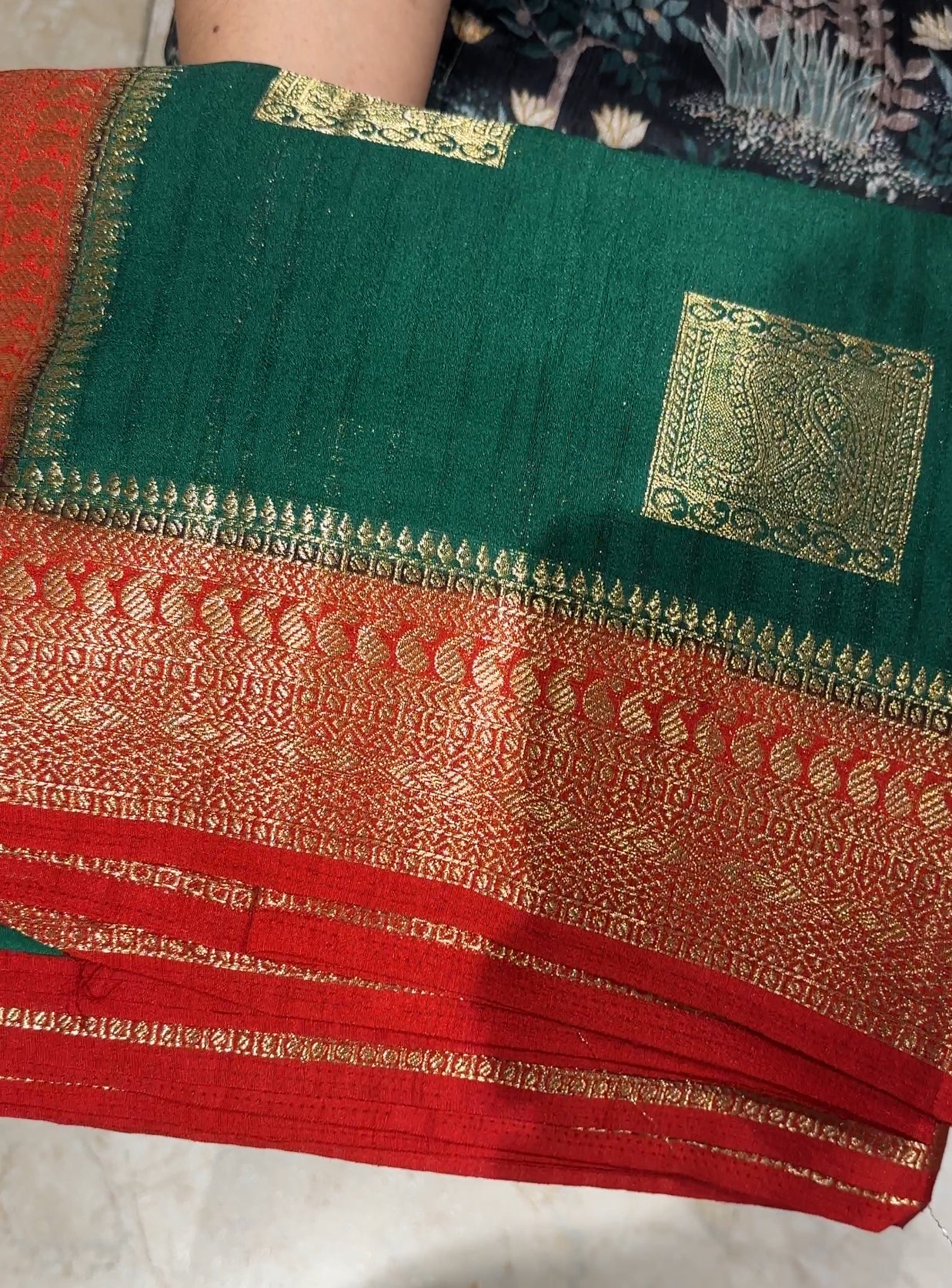 SEMI BANARASI SAREES - IHA 19629