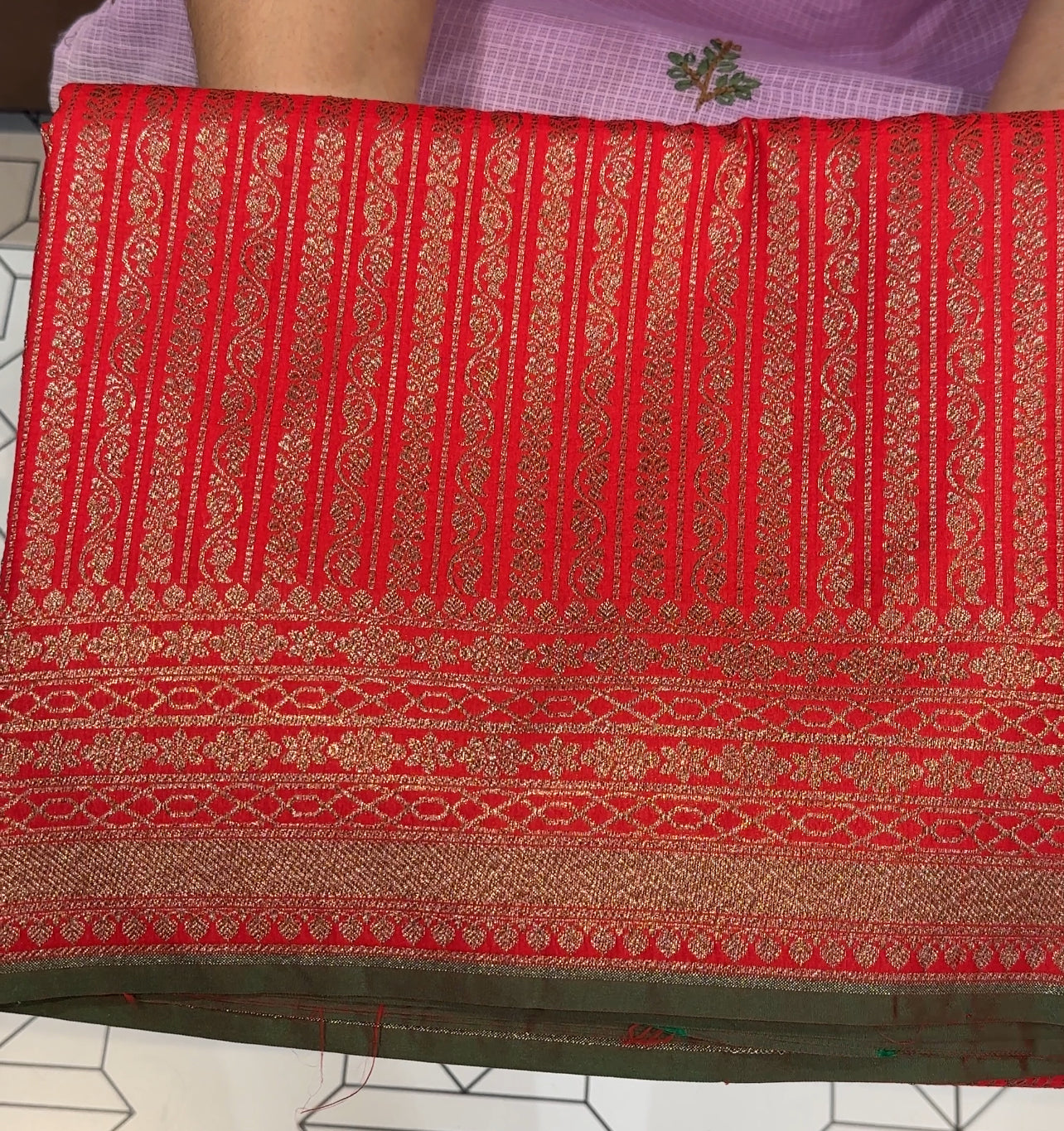 KATAN BANARASI SAREE - IHA 19206