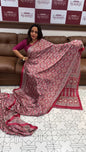 AJRAKH PRINTED SAREE - IHA 16402