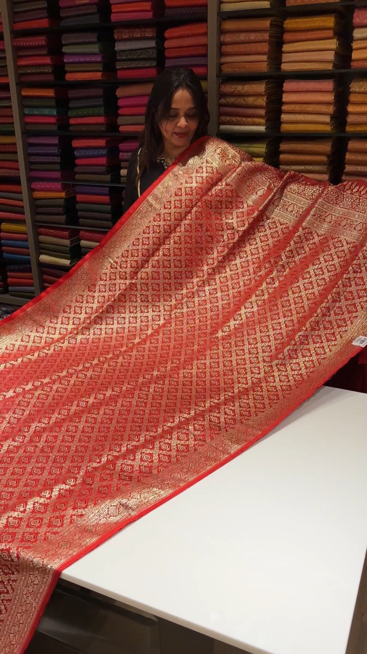 HANDLOOM KATAN BANARASI SAREES - IHA 18509