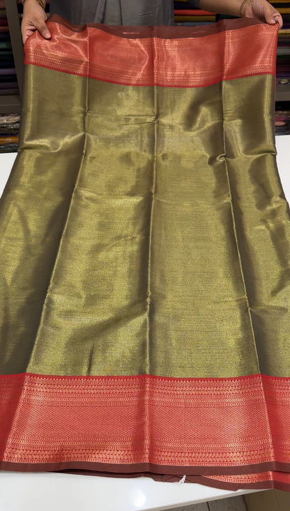 SEMI KANCHIPURAM SAREE - IHA 16287