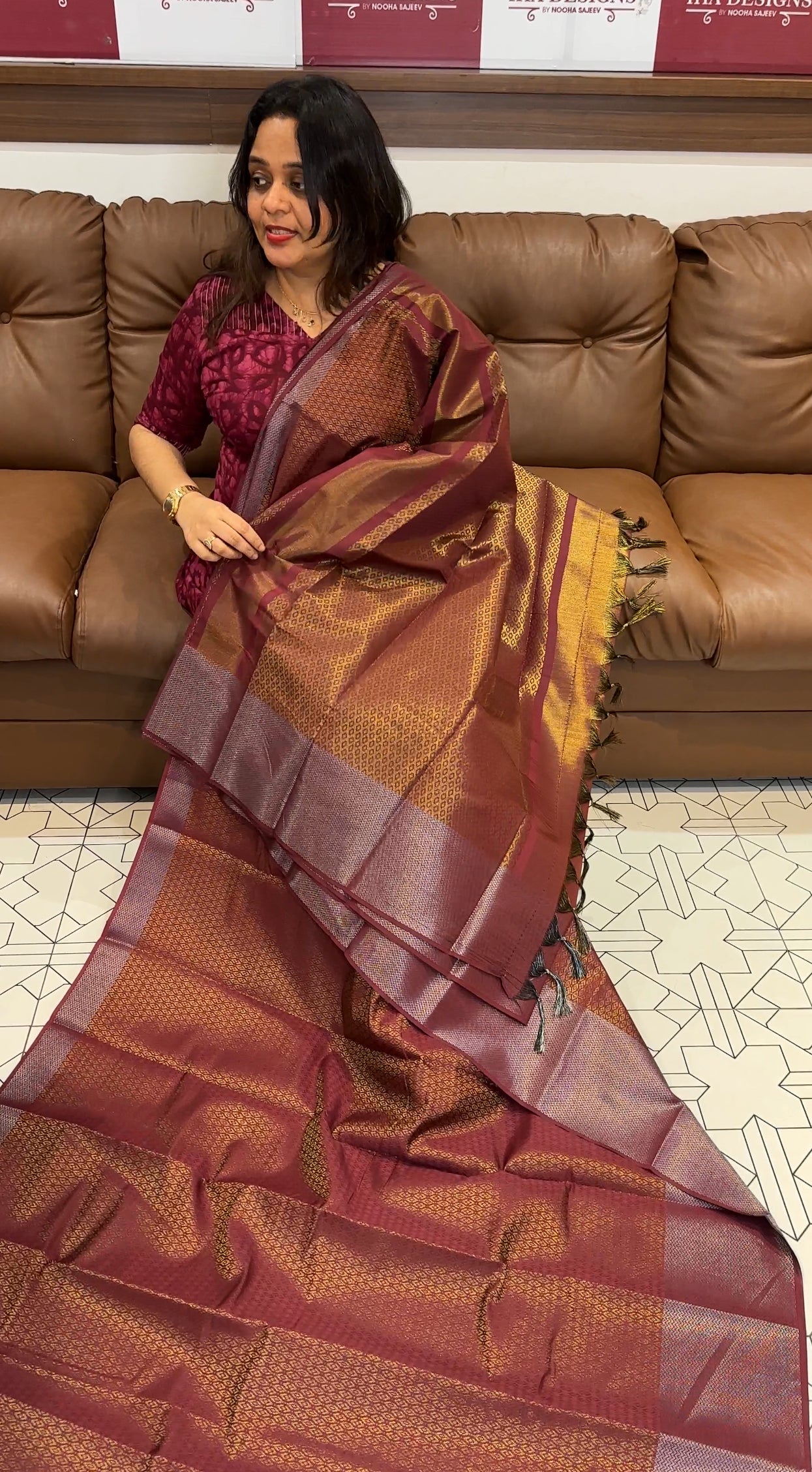 SEMI  SILK SAREE - IHA 18045