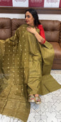 SEMI TUSSUR UNSTITCHED SALWAR SUITS  - IHA 18480