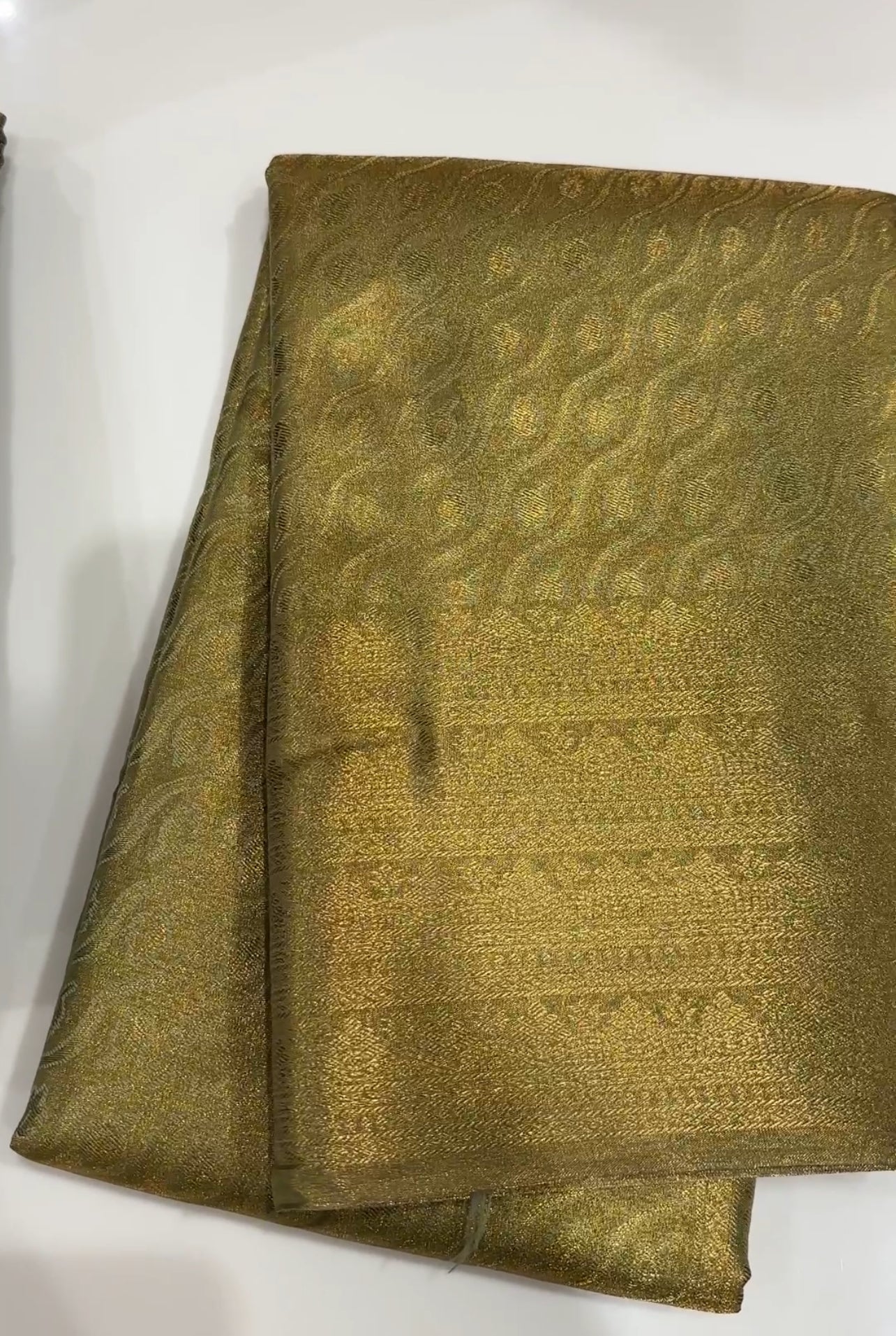 TISSUE KANCHIPURAM SILK SAREE - IHA 19303