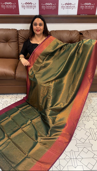 BUDGET BUY SEMI BANARASI SAREES - IHA 17389