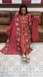 PRINTED MODAL TOP BOTTOM AND DUPATTA - IHA 15141