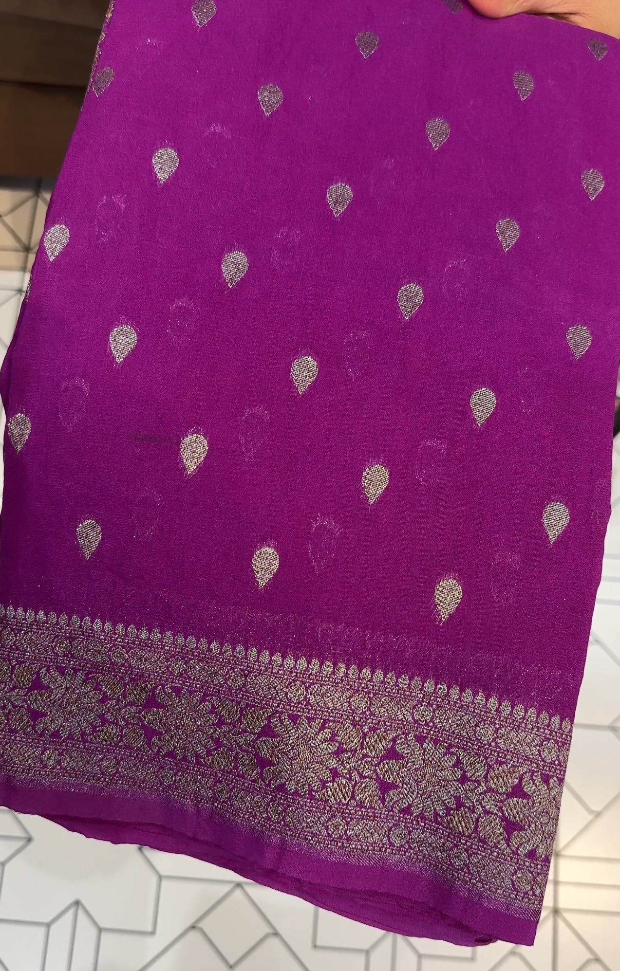 SEMI BANARASI SAREES - IHA 19649