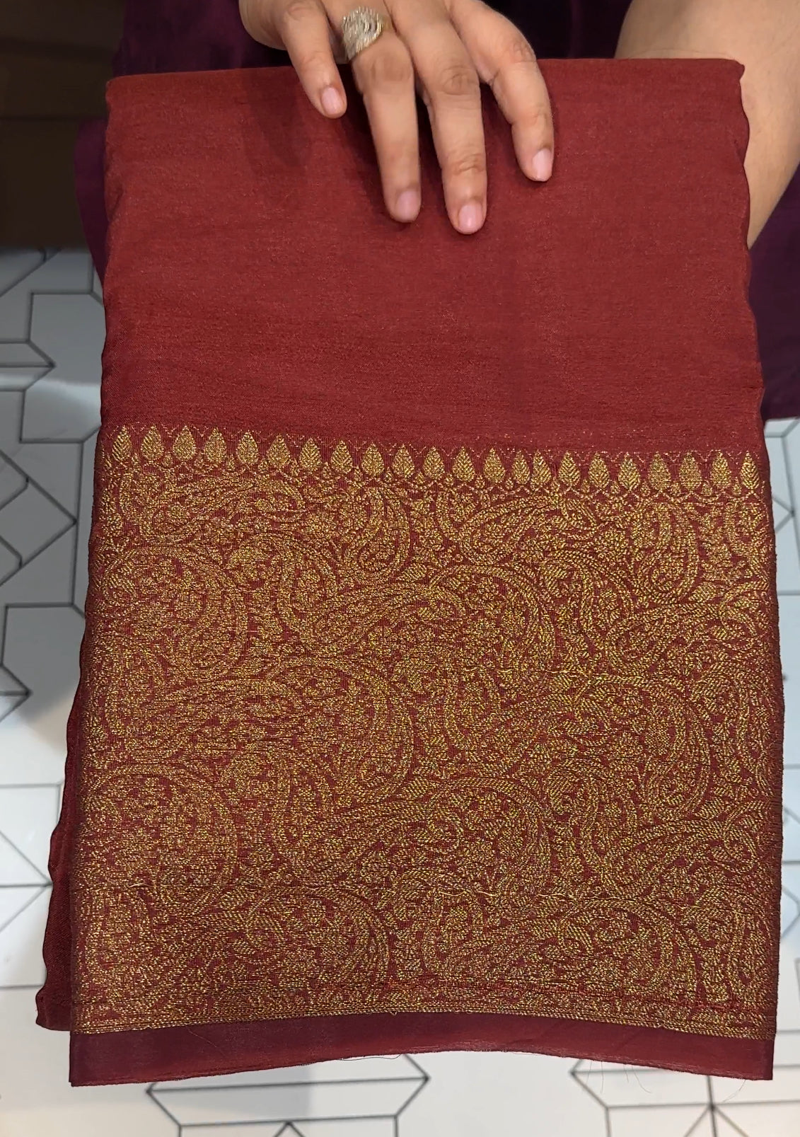 SEMI BANARASI SAREES - IHA 17738