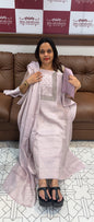 TISSUE HAND WORKED UNSTITCHED SALWAR SUITS  - IHA 15871