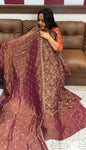 IHA'S IN-HOUSE TISSUE UNSTITCHED SALWAR SUITS  - IHA 18587