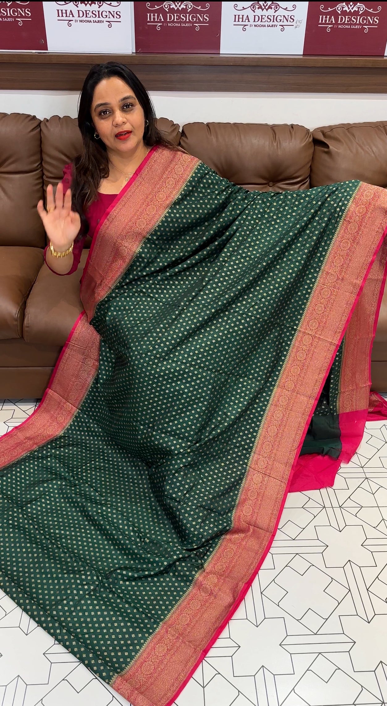 SEMI KATAN SAREES - IHA 18506