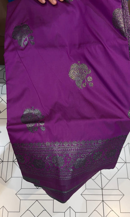 SEMI KATAN SAREES - IHA 17452