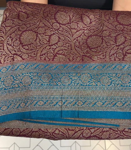 SEMI KATAN SAREE - IHA 17870