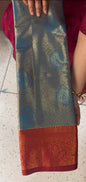 DESIGNER TISSUE KANCHIPURAM SILK SAREES - IHA 18520