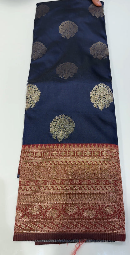 SEMI SOFT SILK SAREE - IHA 16908