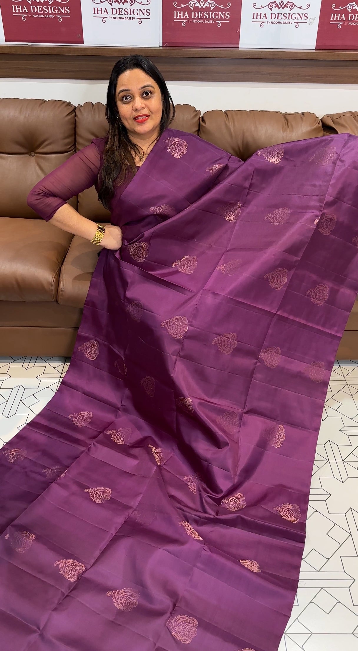 DESIGNER SOFT SILK SAREE - IHA 19068