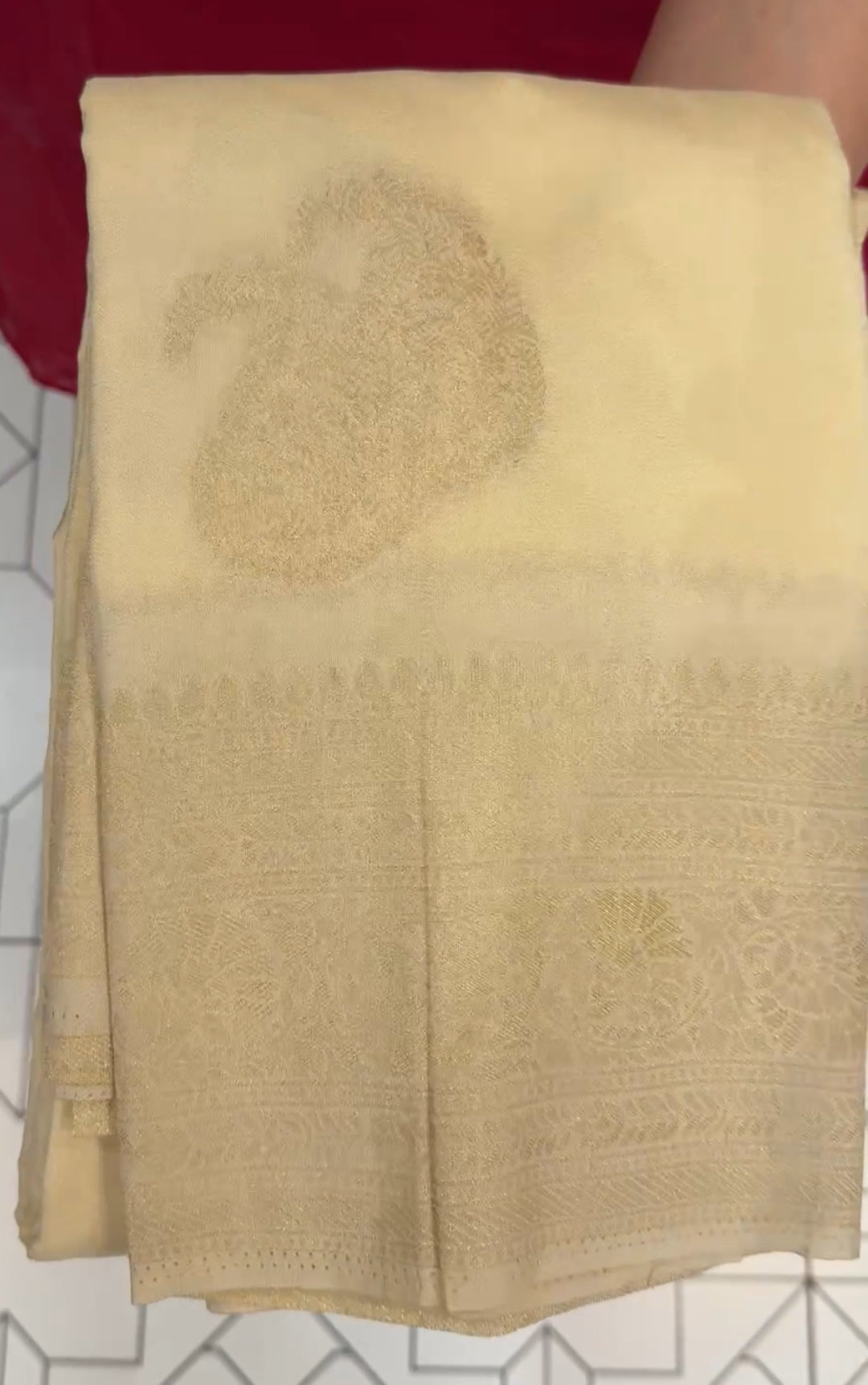 SEMI BANARASI SAREE - IHA 19196