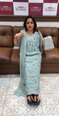 PRINTED COTTON TOP,BOTTOM AND DUPATTA  - IHA 16744