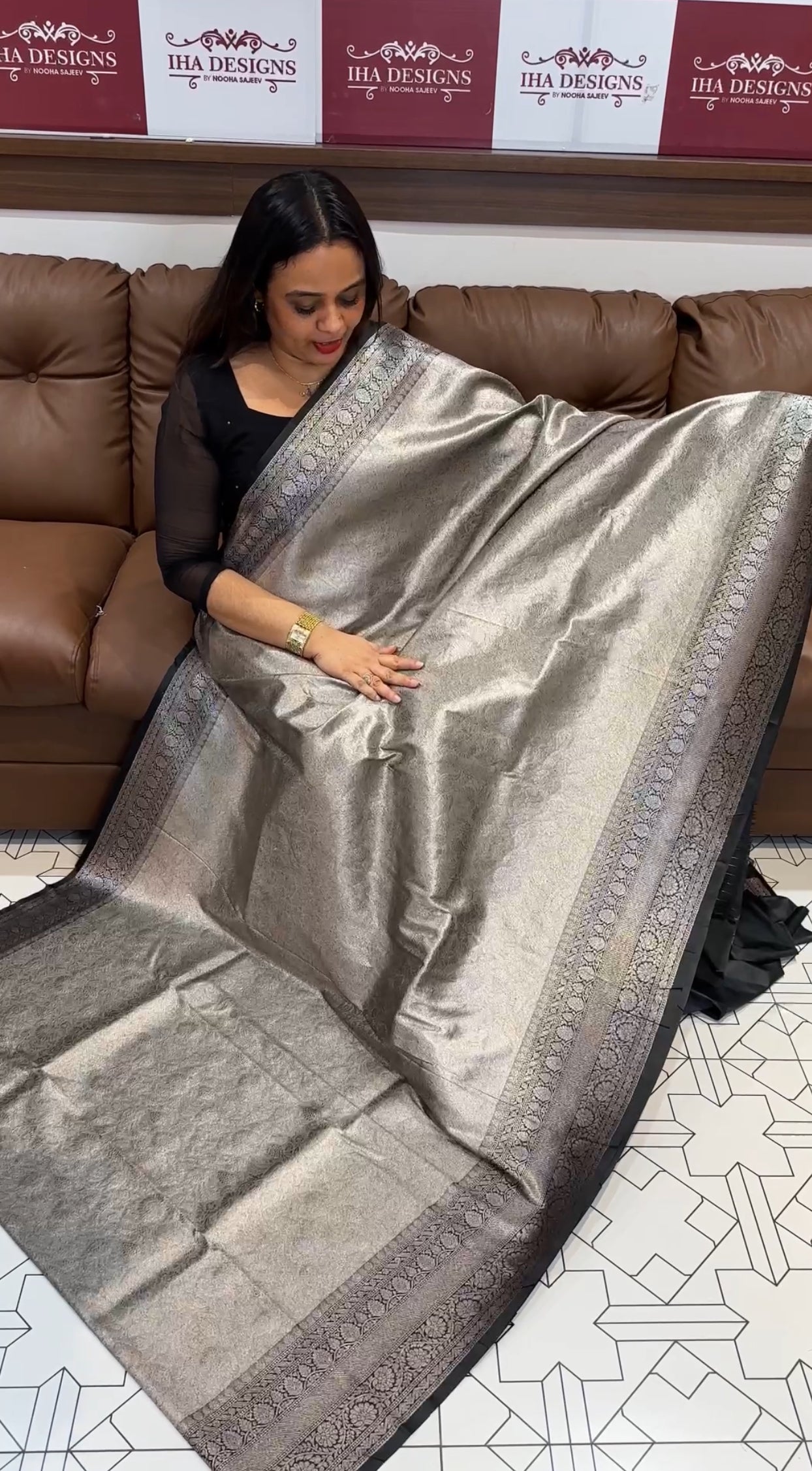 SEMI KATAN SAREES - IHA 18424