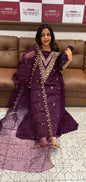 GEORGETTE UNSTITCHED SALWAR SUITS  - IHA 16567