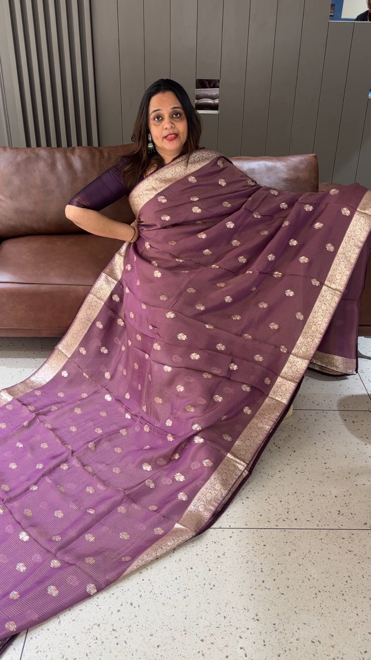 BANARASI TISSUE SAREES - IHA 15076