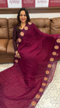 CUT-WORKED SAREE - IHA 16968