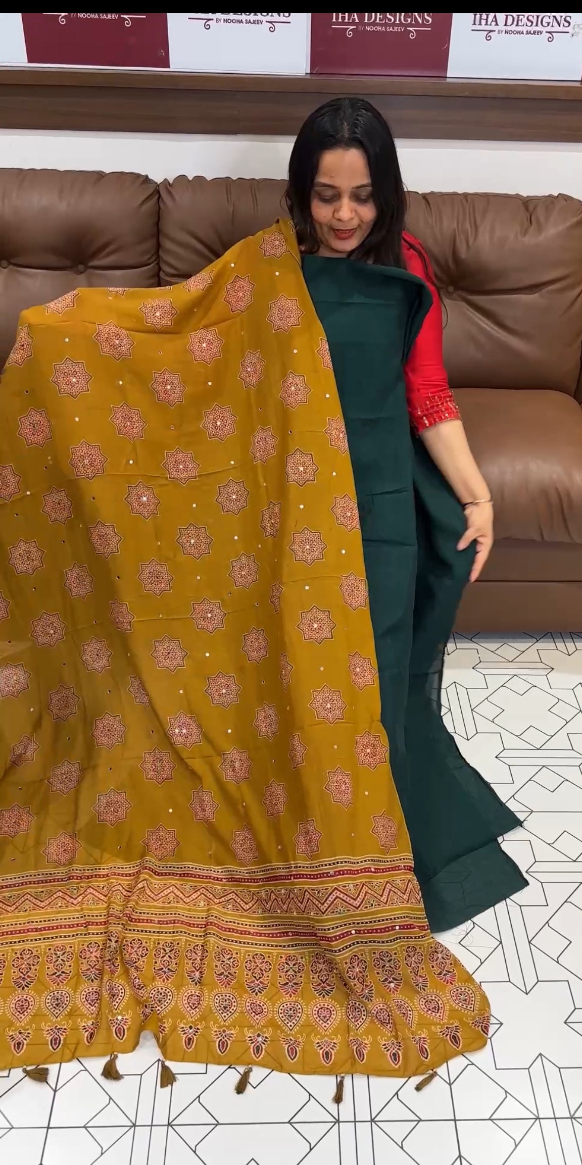 IHA'S IN-HOUSE SEMI RAW SILK UNSTITCHED SALWAR SUITS - IHA 19380