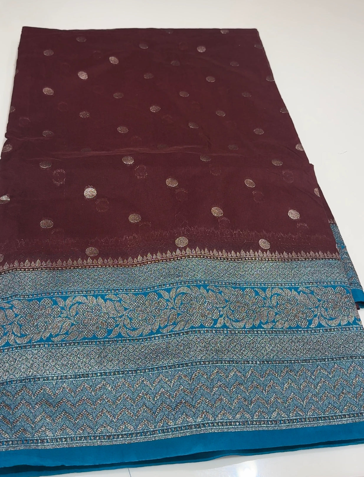 SEMI BANARASI SAREES - IHA 16772