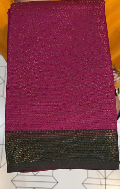 SEMI SILK SAREES - IHA 18875